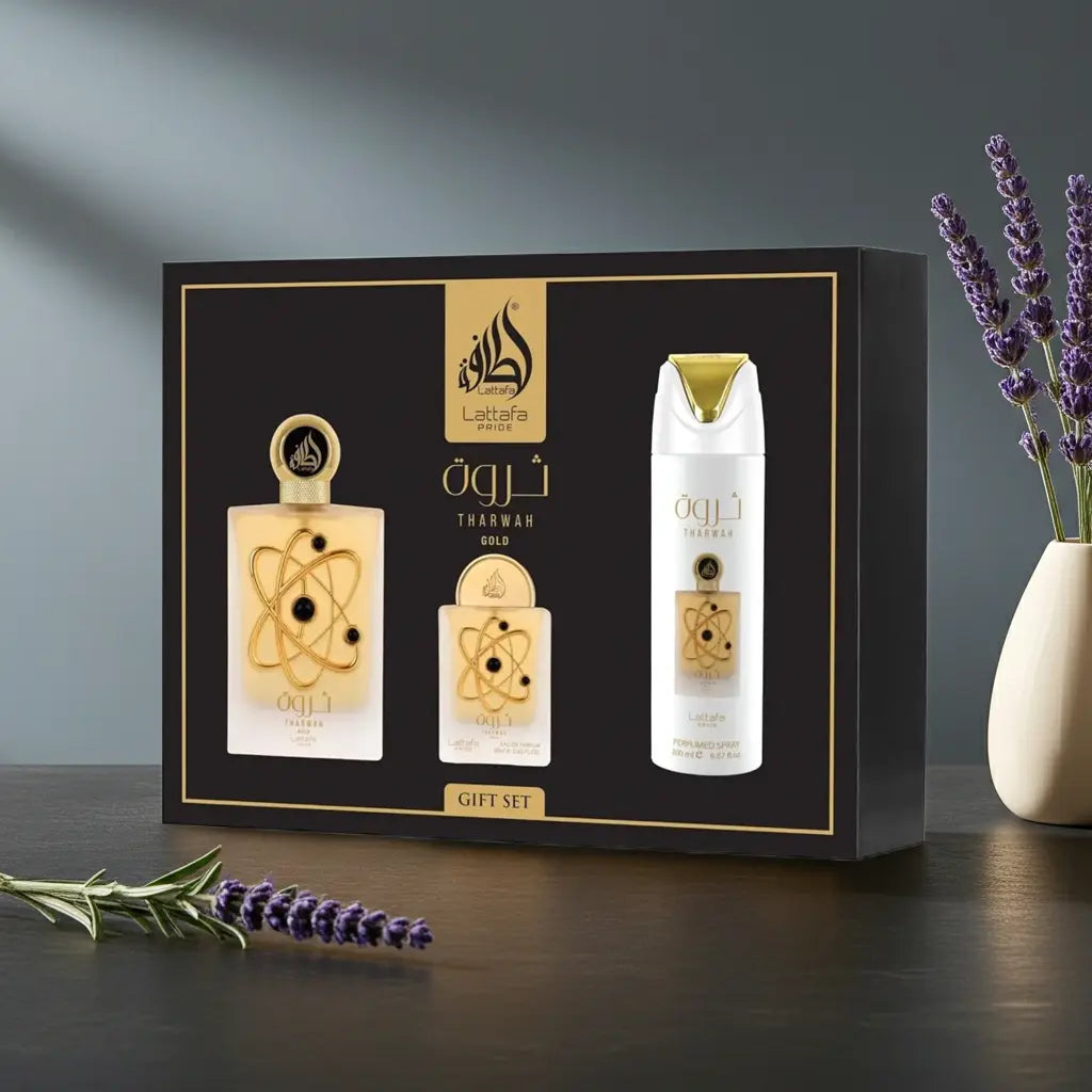 [Gift Set]- Tharwah Gold Lattafa